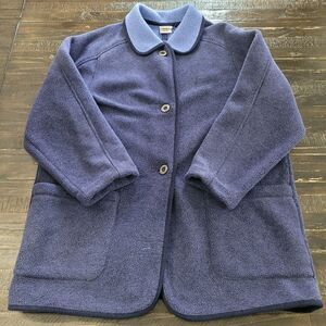 Vintage L.L. Bean Sherpa Fleece Jacket Womens Large USA Made Coat